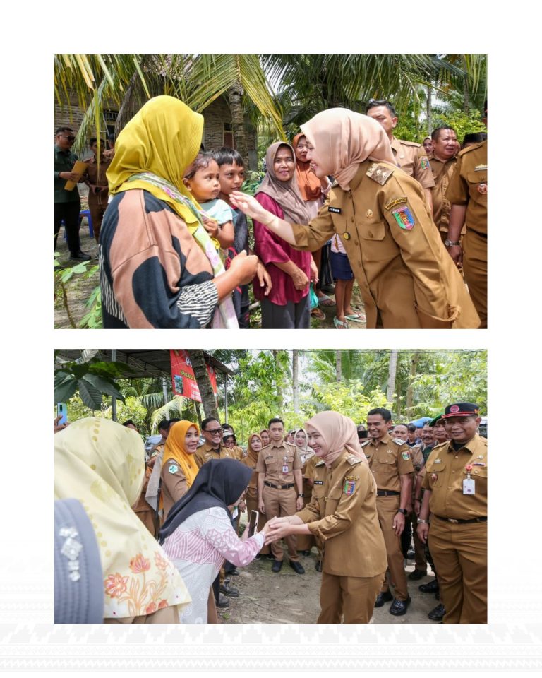 Tanggamus ---- Wakil Gubernur Jihan Nurlela meninjau langsung lokasi terdampak gempa bumi sekali