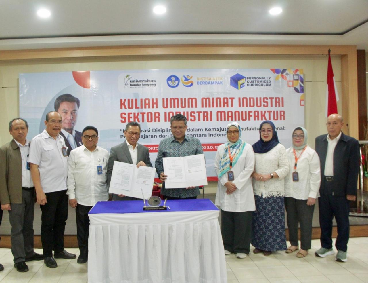 Universitas Bandar Lampung dan PT Dirgantara Indonesia Jalin Kerja Sama Penguatan Pendidikan dan Industri Manufaktur