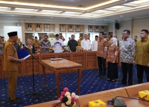 Gubernur Lampung Kukuhkan Direksi Baru BUMD PT Wahana Raharja dan PT Lampung Jasa Utama