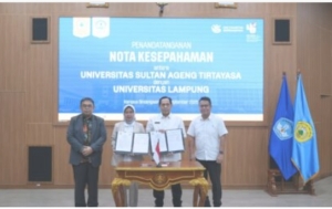 Unila dan Untirta Perkuat Kerjasama Tridharma Serta Pengembangan SDM