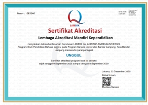 Prodi Pendidikan Bahasa Inggris UBL Raih Akreditasi UNGGUL dari LAMDIK