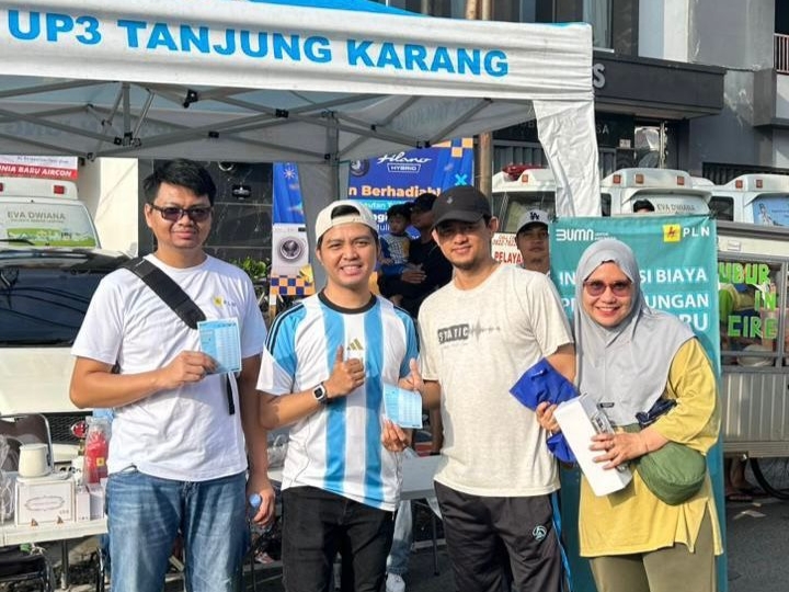 PLN UP3 Tanjung Karang Jemput Bola di CFD, Promo “Power Up Real” Diserbu Warga
