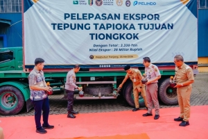 Percepatan Hilirisasi Komoditas Singkong, Ribuan Ton Tapioka Diekspor Perdana ke Tiongkok