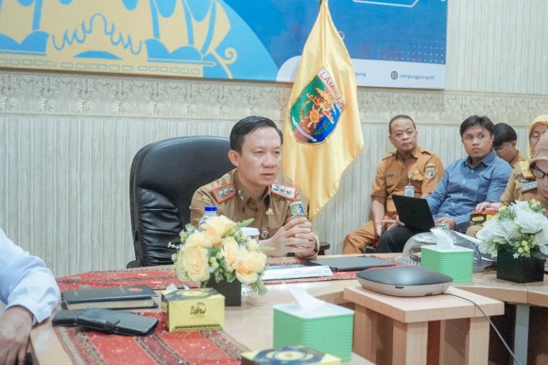 Sekdaprov Lampung Dukung Penguatan Pendidikan Antikorupsi Sejak Dini Lewat Peluncuran Buku Panduan Nasional