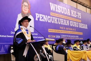 Rektor UBL: Wisuda ke-75 Jadi Momentum Cetak Lulusan Adaptif dan Penguatan Akademik Kampus