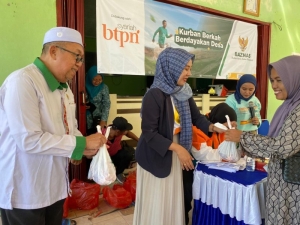 Momen Iduladha, BTPN Syariah Salurkan Kurban di Tulang Bawang, Tebar Manfaat bagi Nasabah dan Masyarakat
