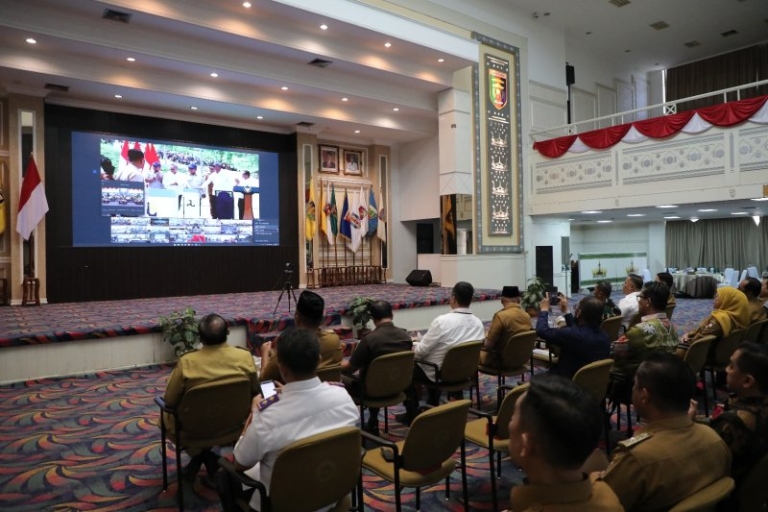 Presiden Prabowo Resmikan Tujuh Ruas Jalan Inpres di Lampung