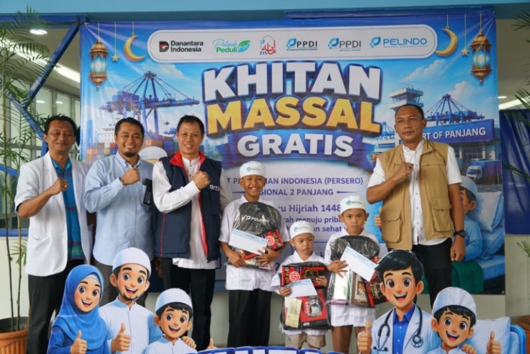 Pelindo Regional 2 Panjang Khitan Gratis 156 Anak, Wujud Nyata Kepedulian kepada Masyarakat