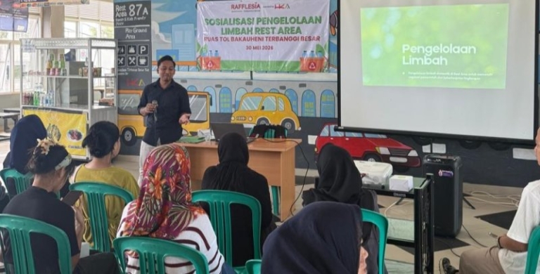 Manajemen Tol Bakter Sosialisasikan Pengelolaan Limbah di Rest Area, Perkuat Komitmen Ciptakan Lingkungan Bersih dan Sehat