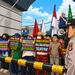 Puluhan Massa Demo di DPRD Lampung, Soroti MBG dan Utang Daerah