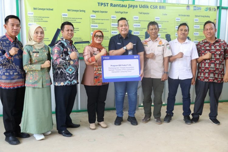 BRI Bangun Tempat Pengolahan Sampah Terpadu Berbasis RDF di Lampung Timur