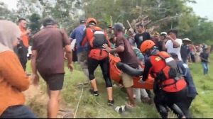 Tim SAR Gabungan Temukan Dua Remaja Tenggelam di Sungai Pekon Jogyakarta Pringsewu Meninggal Dunia