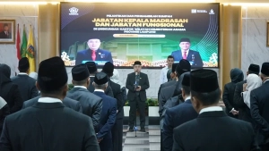 Lantik 55 Kepala Madrasah, Kakanwil Kemenag Lampung: Kepala Madrasah Tetaplah Seorang Guru