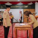 Wagub Jihan Kukuhkan Pengurus Pramuka UIN Raden Intan