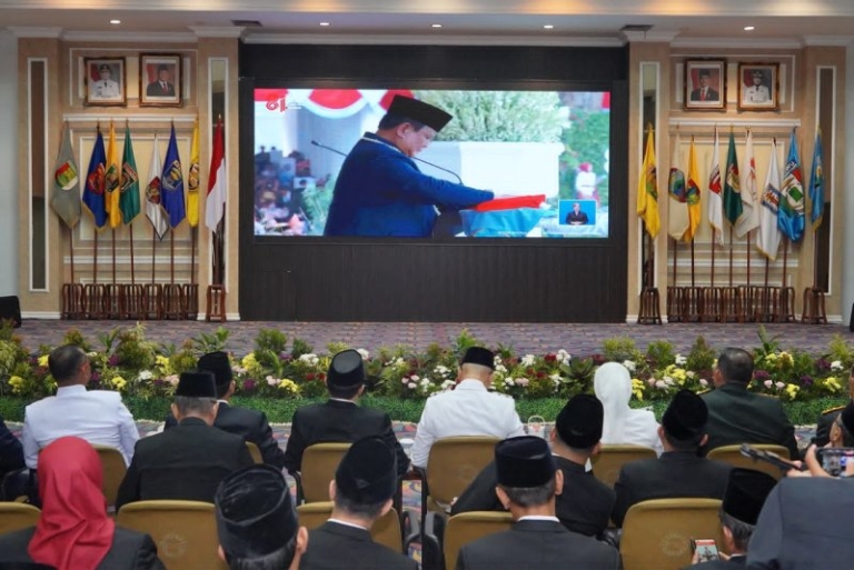 Pemprov Lampung Ikuti Detik-Detik Proklamasi, Semangat Persatuan Jadi Perekat Bangsa