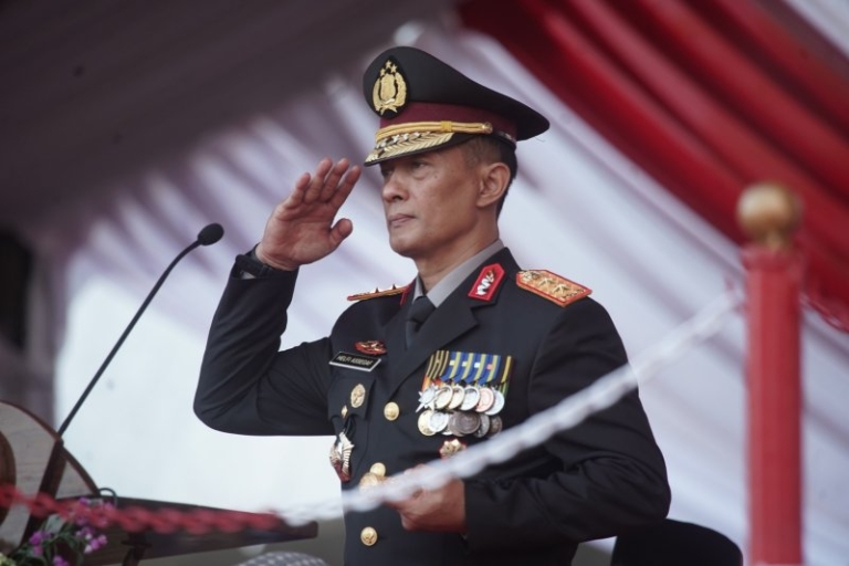 Upacara Penurunan Bendera HUT ke-81 RI di Provinsi Lampung Berlangsung Khidmat