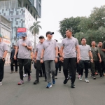 Gubernur Mirza Ikuti Gerak Jalan Sehat HUT ke-1 Kodam XXI/Radin Inten dan HUT ke-81 RI
