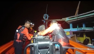 Basarnas Lampung Selamatkan Empat Nelayan di Perairan Krakatau
