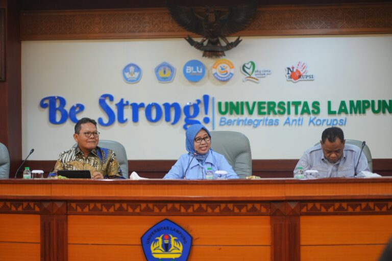 Rektor Unila Tekankan SPMI Jadi Instrumen Utama Bangun Budaya Mutu Berkelanjutan