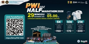 Buruan Daftar! PWI Half Marathon 2026 Siapkan Hadiah Ratusan Juta dan Puluhan Motor