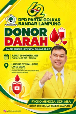 Sambut HUT ke-62 Golkar dan ke-67 Pemuda Pancasila, Rycko Menoza Gelar Aksi Sosial